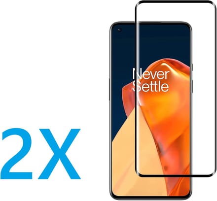 Screenprotector Geschikt voor: OnePlus 9 Pro - Full 2x - screen protector - volledige glas - bescherming - beschermglas - ZT Accessoires