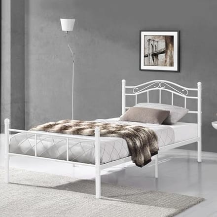 Metalen twijfelaar bedframe 120x200 cm - vintage stijl en stabiele constructie
