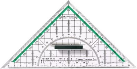 FABER-CASTELL geodriehoek BK 1 klein, met greep