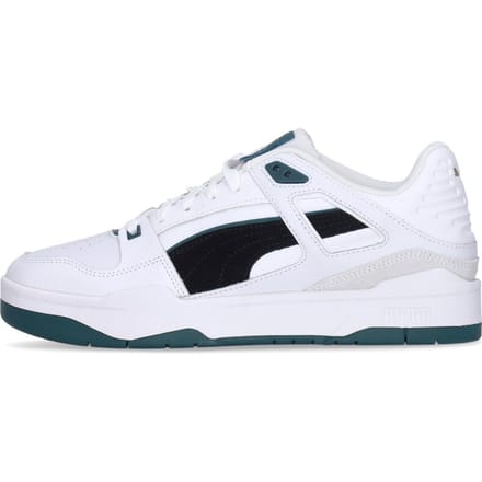 Lage herenschoen Slipstream Suede Fs wit/zwart/varsity groen