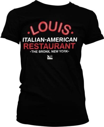 The Godfather Dames Tshirt -S- Louis Restaurant Zwart