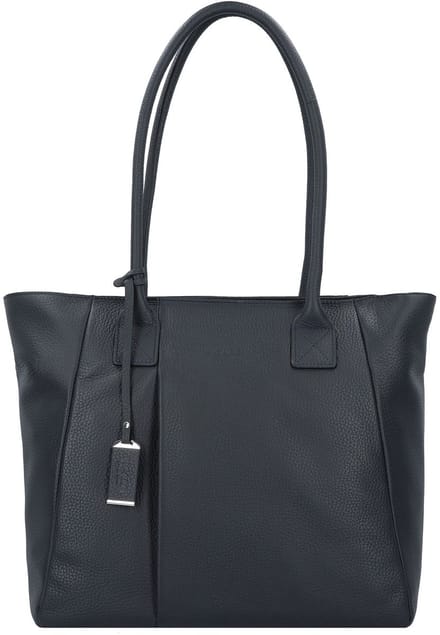 PICARD Leren Schoudertas Pure Shopper Ocean Donkerblauw