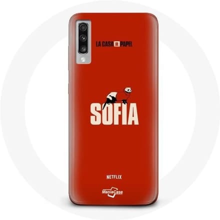 Coque pour Samsung Galaxy A70 La casa de papel Sofia Art
