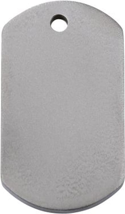 Red Dingo Hondenpenning titanium - maat M - rechthoek 3.87 cm x 2.20 cm
