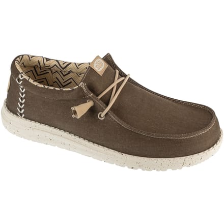 Hey Dude Wally Stretch Canvas, Mannen, Bruin, Sneakers, maat: 42