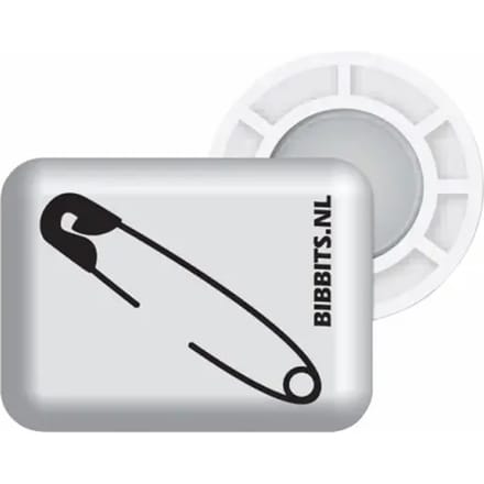 Bibbits hardloopmagneten | Safety pins white