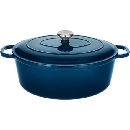 SILVERCREST Gietijzeren braadpan, Ø35 cm (Blauw)