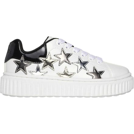 Skechers Meisjes Hiridge Platform Sneakers (Wit/Zwart)
