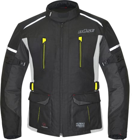 Büse Rider Zwart Grijs Neon Waterdicht Textiel Jas - Jas