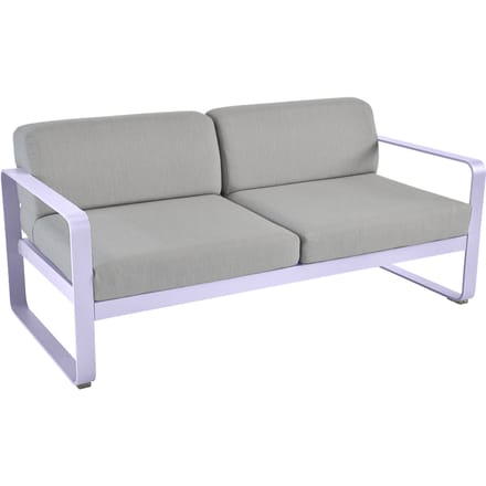 Fermob BELLEVIE 2-zitsbank - D1 Marshmallow - 79 Flanelgrijs