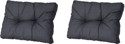 Madison - Florance Rugkussen Basic black - Ca. 43x60 cm - Set van 2