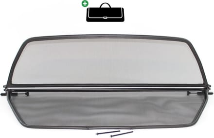 Windscherm BMW 3-Serie E46 | 2000-2007  | incl. luxe opbergtas | Zwart