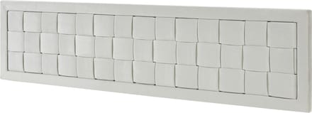 Hoofdbord Tervo fluweel 140x50x5 cm grijs [en.casa]