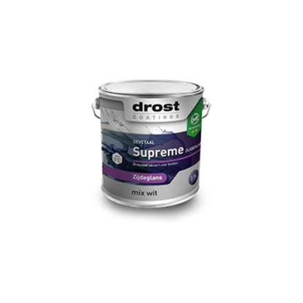 Devetaal Supreme zijdeglans wit 0.5 liter