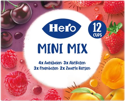 Hero - Jam Variatie Cups - 6 x 12x20 gr - Voordeelverpakking