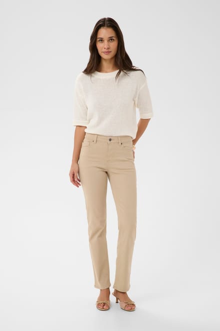 Kaffe KAmaris Reg Fit Jeans Dames Jeans - Feather Gray