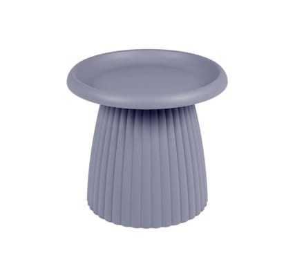 MaximaVida kunststof bijzettafel Mila rond 50 cm muisgrijs