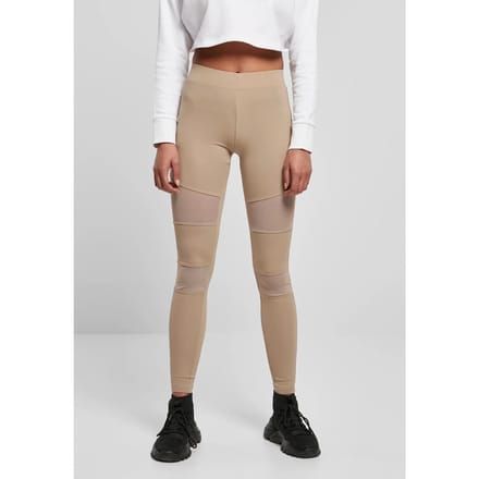 Urban Classics - Tech Mesh Sportlegging - S - Beige