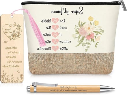Cadeauset Mama - Geschenk voor haar - Liefde Tonen - Drie Delen Set - Diverse Maten - Beige
