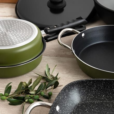 Dubbele Omeletpan 20 cm - Geschikt voor Alle Warmtebronnen