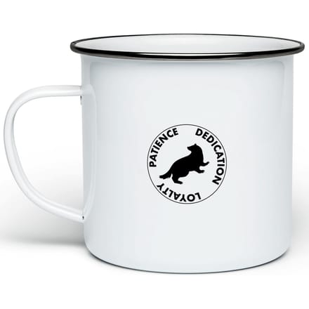 Harry Potter Hufflepuff House Enamel Mug - White