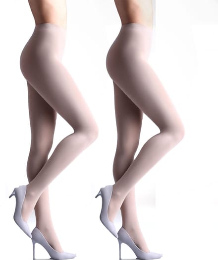 Giulia - Samba 40den (Multipack) Opaque Panty - Wit - S