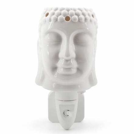 Candle-Brothers geurlamp - Buddha-vorm - wit