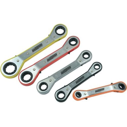 Brüder Mannesmann M27405 M27405 Ringsleutelset 5-delig Sleutelbreedte (metrisch) 9 - 21 mm