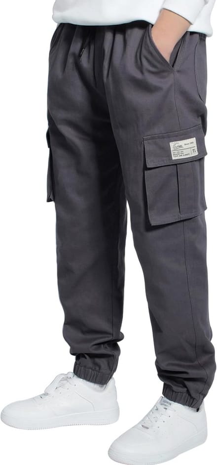 Comfortabele Jongens Cargobroek met Elastische Taille | Joggingbroek voor Kinderen 6-16 jaar