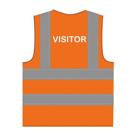 Visitor hesje RWS oranje - polyester - one size maat - reflecterend