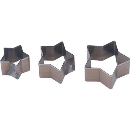 3 Pièces Matrices de Perforation en Cuir Forme Étoile Coupe Nette Acier Allié Moule de Coupe pour Cuir pour Artisanat DIY gray
