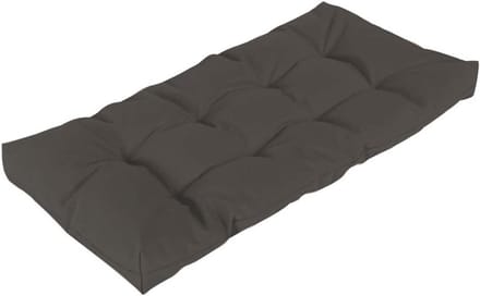 Bank Kussen - Zitkussen Buiten - Comfortabel Zitten - Waterdicht Polyester - 90x50cm - Donkergrijs