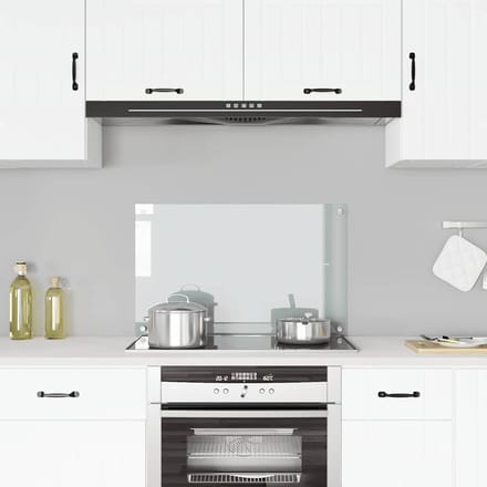 vidaXL - Spatscherm - keuken - 80x50 - cm - gehard - glas - transparant