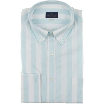 Paul & Shark Overhemd 120/2 Cotton Stripe Shirt Licht Blauw - Wit / male