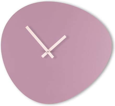 KLOQ - Wandklok 'Pebble' Lavendel Grijs & Witte wijzers