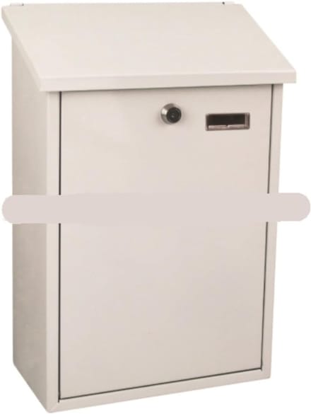 Brievenbus - Postbak Muur - Brieven Ontvangen - Soft Close - 315x15x445cm - Wit