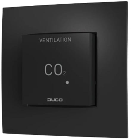 Duco CO2 ruimtesensor zonder bediening RF/W - zwart (0000-7113)