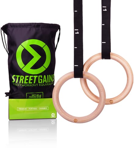 Houten Turn Gym Ringen (28MM) | StreetGains®
