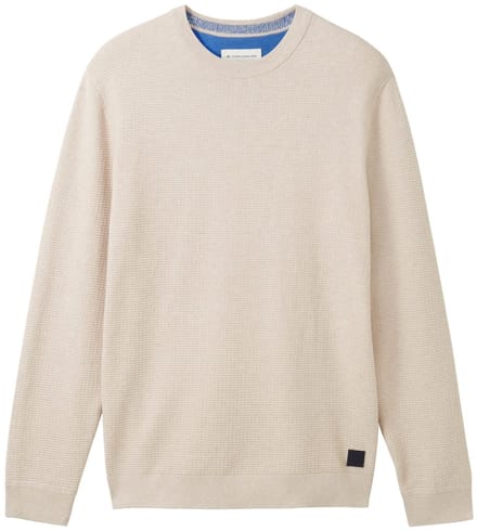Tom Tailor - Pull - Maat S - Mannen - Bruin - katoen