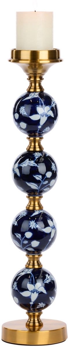 Goodwill - Kaarsenhouder - Blauw - H49 cm