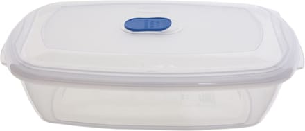 Whitefurze Vershoudbakje/bewaarbakje - magnetron/vriezer - transparant - kunststof - 400 ML