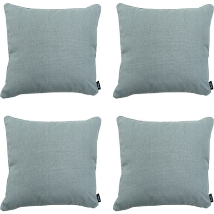 Madison - Sierkussen Silver canvas eco+ - Ca. 50x50 cm - Set van 4