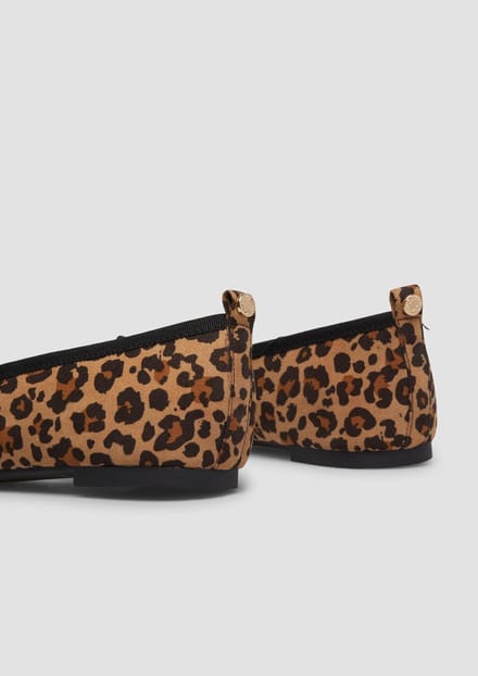 s.Oliver - female - Ballerina's met strik en leoprint