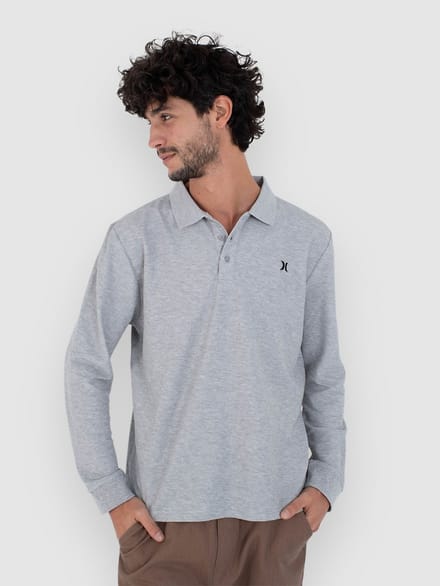 Hurley Icon Longsleeve Polo grijs
