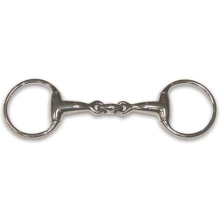 Olijfbit voor paarden met dubbele gebogen mond HFI