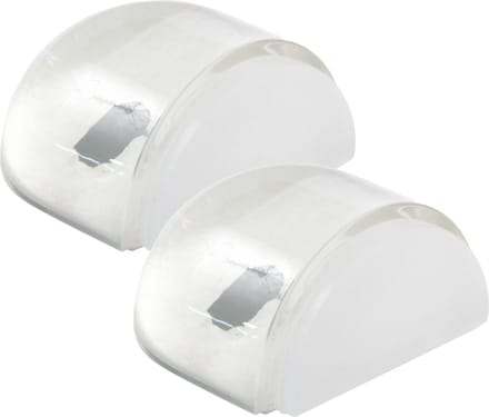 AMIG Deurstopper/deurbuffer - 2x - D42mm - zelfklevend - transparant