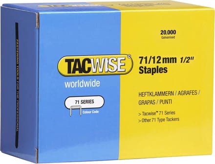 Gegalvaniseerde nietjes type 71/12 mm - 20.000 stuks