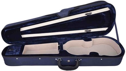 Leonardo VC-1314-BU Elementary Series vioolkoffer gevormd 1/4 blauw