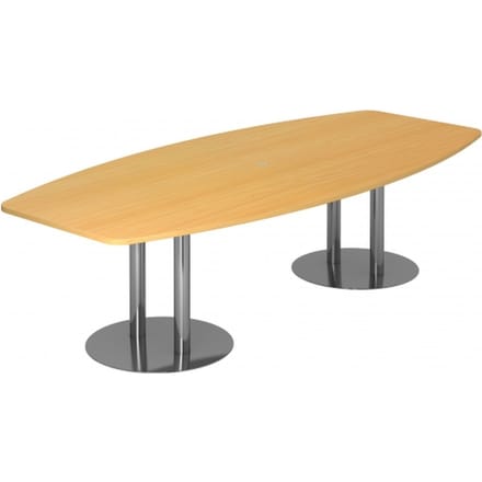 KARAT S 28 C - Karat Beuken met voetstuk / chroom 280 x 130