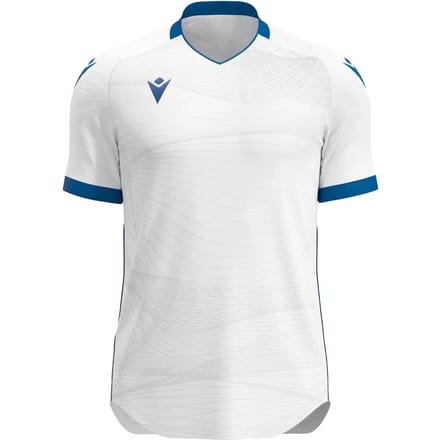 Macron Wyvern Eco Shirt Korte Mouw Heren - Wit / Royal | Maat: L